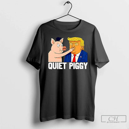 Premium Quiet Piggy Pig Joke Trump Tank Top Elegant Look