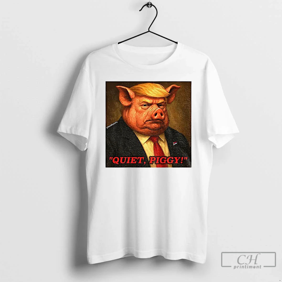 Premium Quiet Piggy Resist Fascism Anti Trump Tee Exclusive Collection