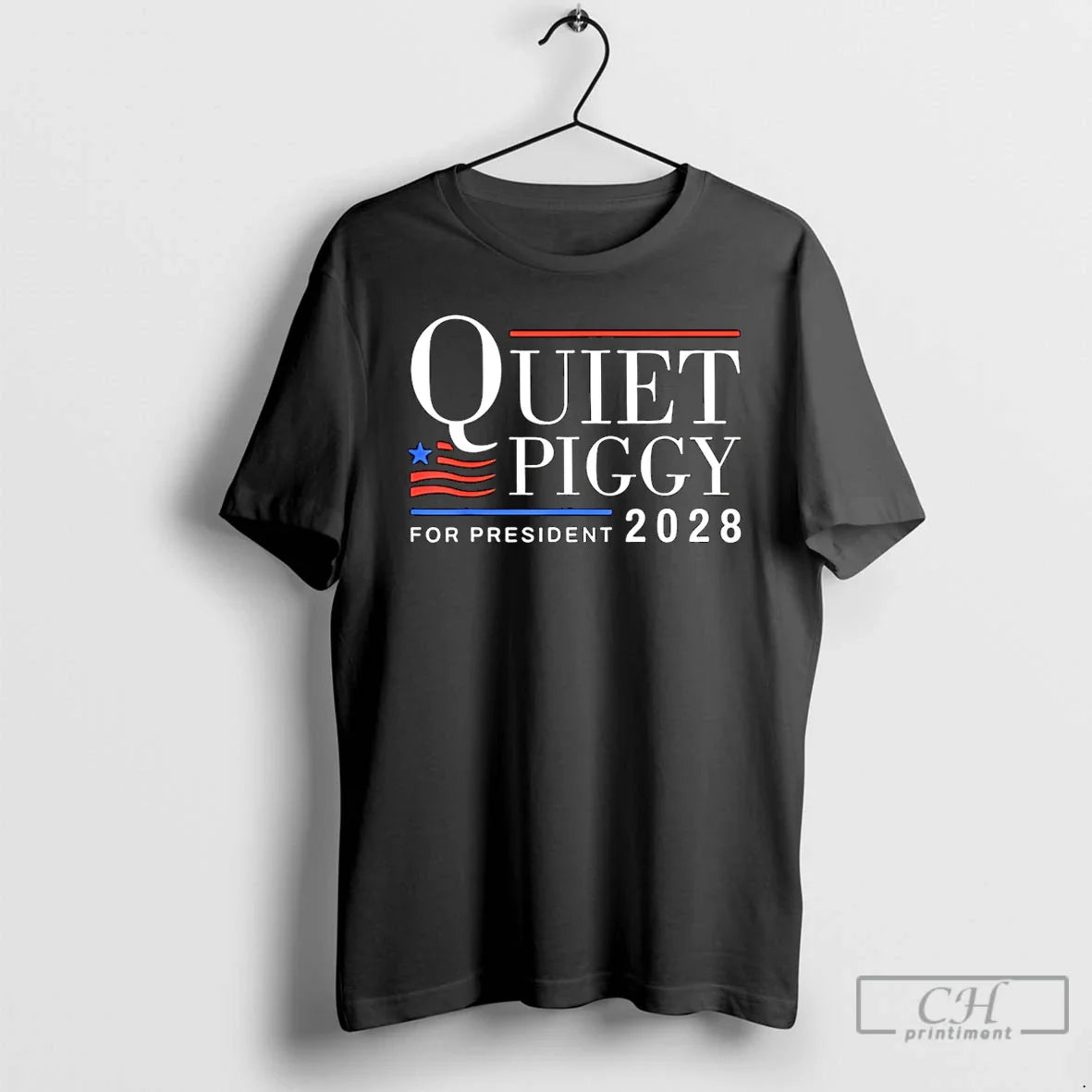 Premium Quiet Piggy President 2028 Trump Shirt Vintage Look
