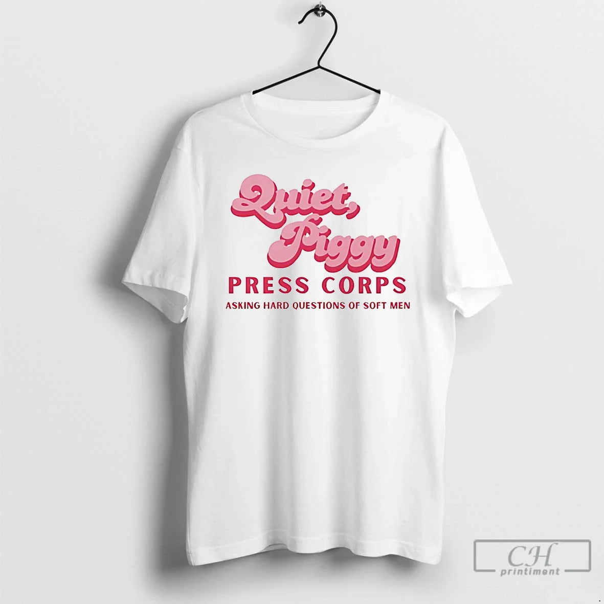 Premium Quiet Piggy Press Corps Asking Hard Questions Soft Tank Top