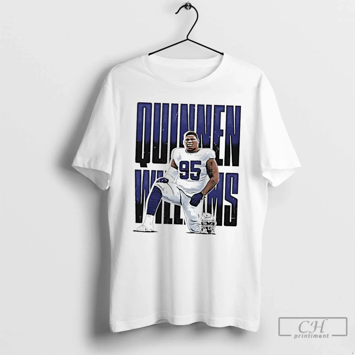 Premium Quinnen Williams Dallas Cowboys Football Pose Star Long