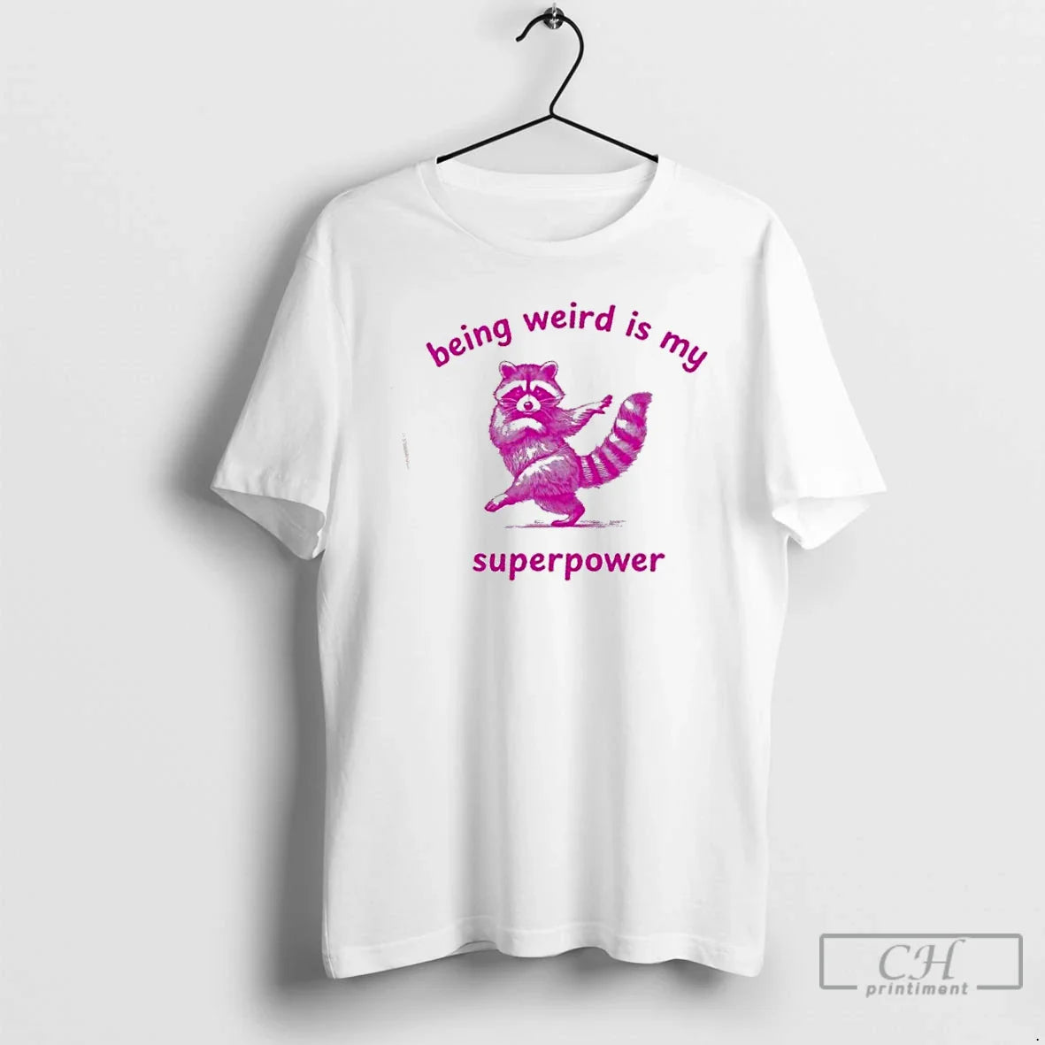 Premium Raccoon Dance Being Weird Is My Superpower T Shirts Long