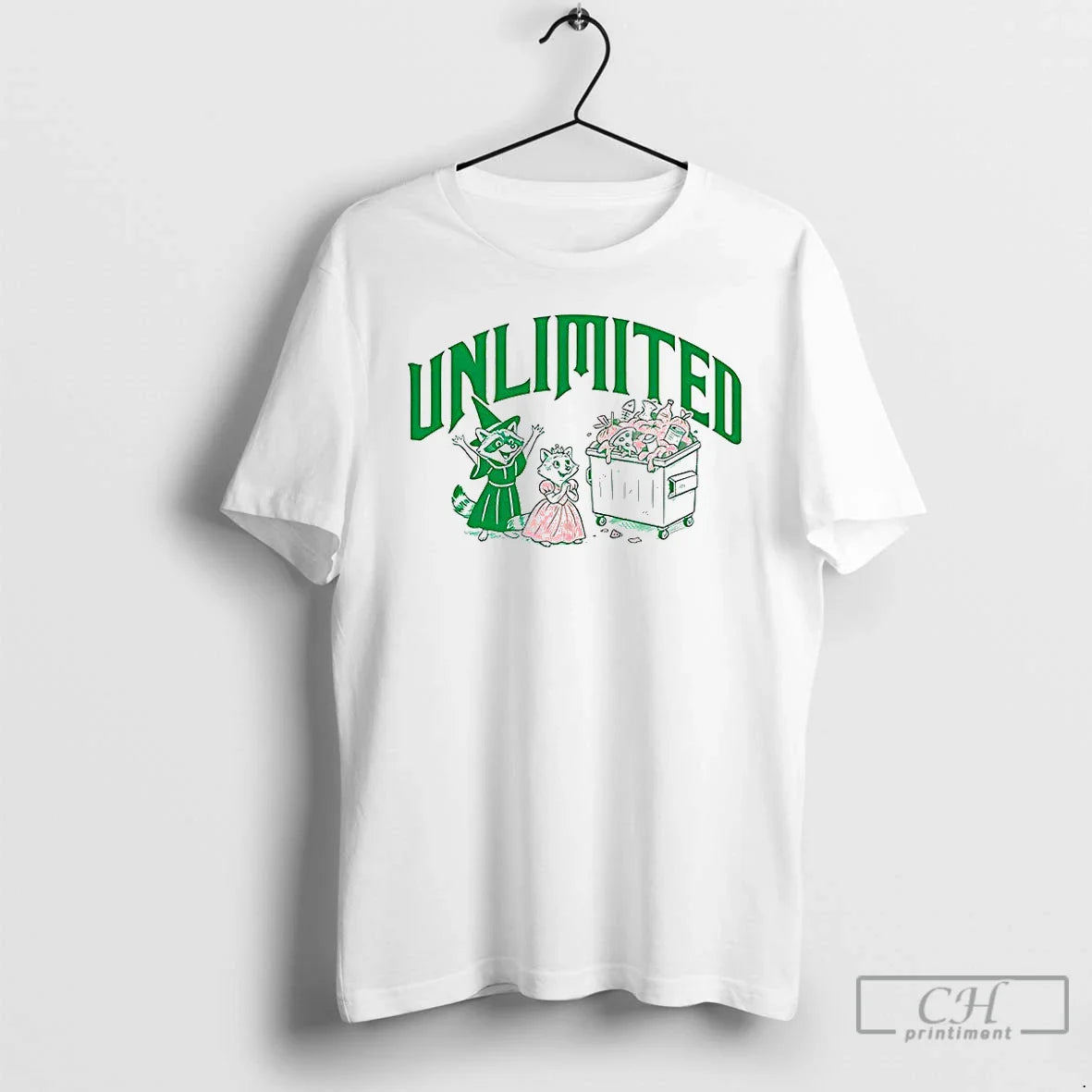 Premium Raccoon Unlimited Trash Tee Trendy Fashion