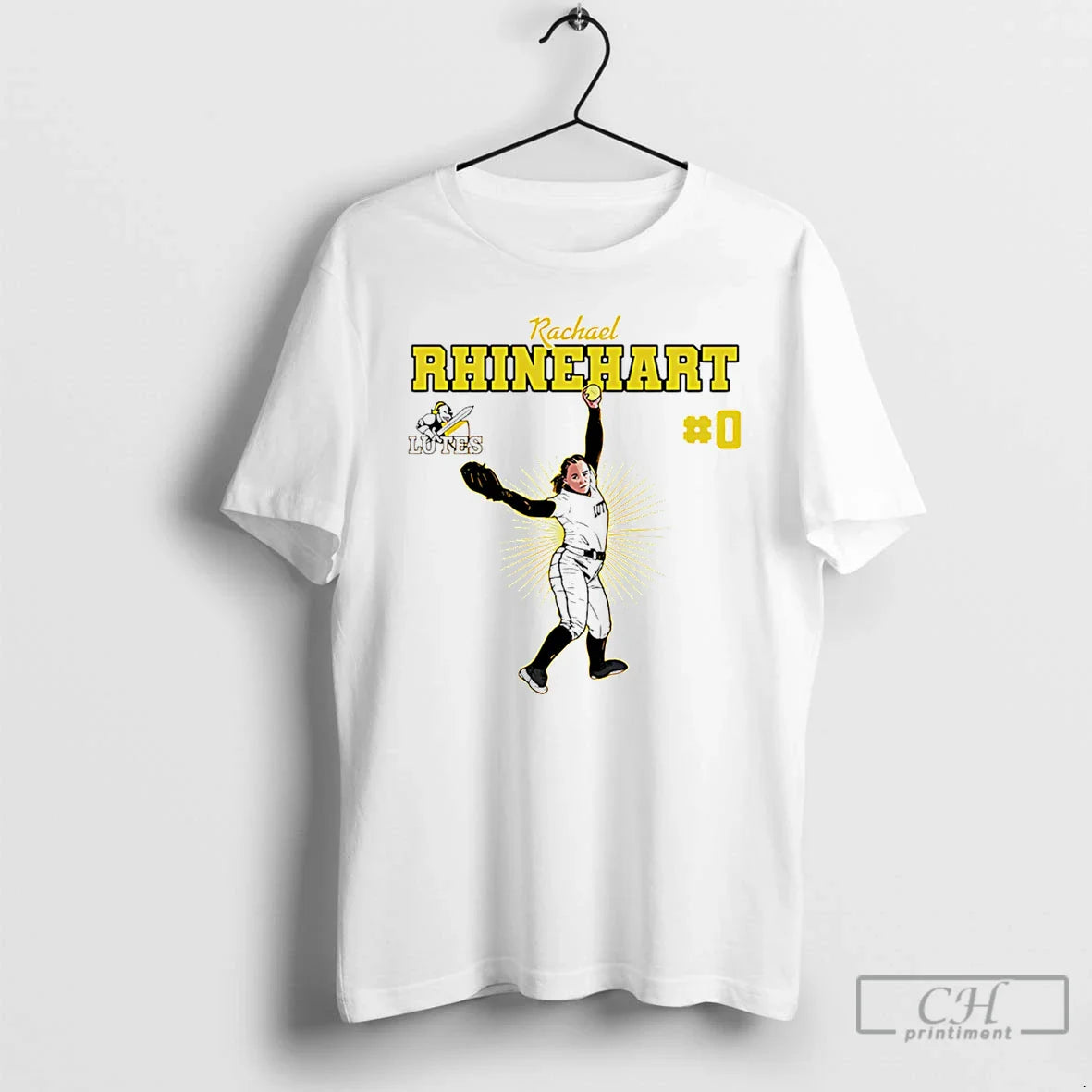 Rachael Rhinehart Plu Softball Ncaa Caricature Shirt Trendy Fashion