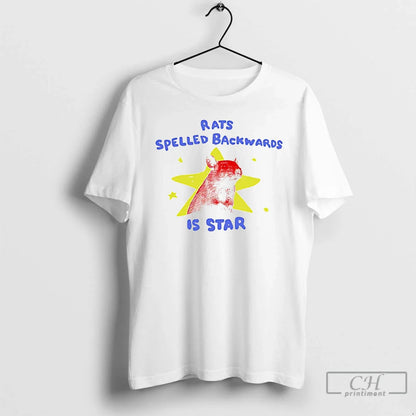Premium Rats Spelled Backwards Is Star Shirt Designer Collection