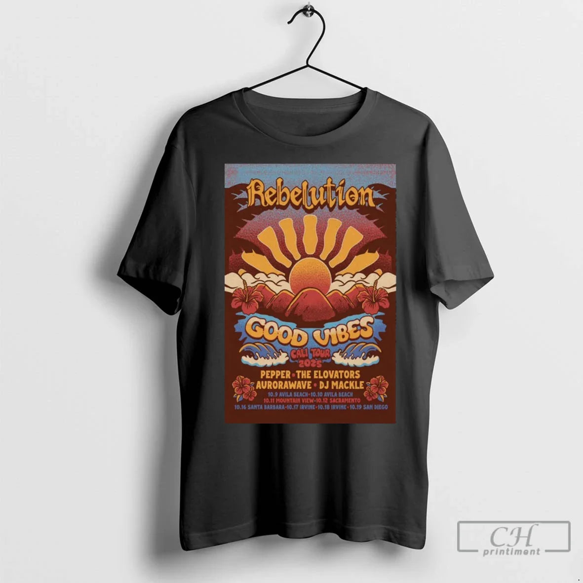 Premium Rebelution Good Vibes Cali Tour 2025 10 9 10 Avila Beach 10