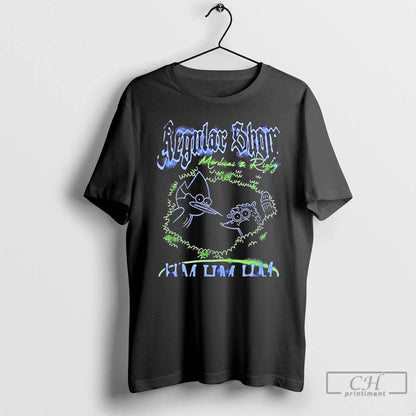 Premium Regular Show Duo Awwww Yeah T Shirts TShirt Designer Apparel