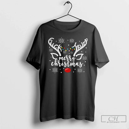 Premium Reindeer Anti Trump Democrat Merry 2025 Sweatshirt Retro