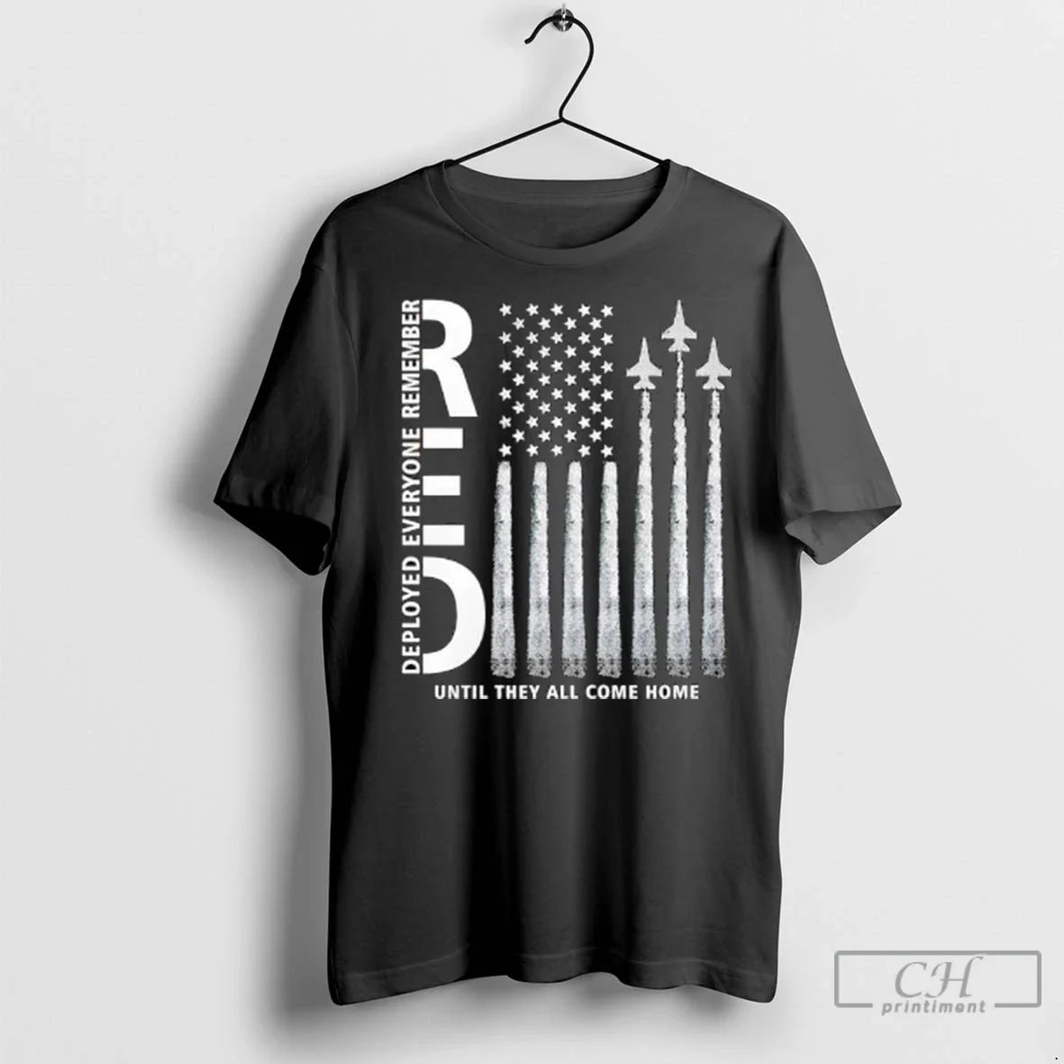 Premium Remember Everyone Deployed Military Jets Ladies Tank Top