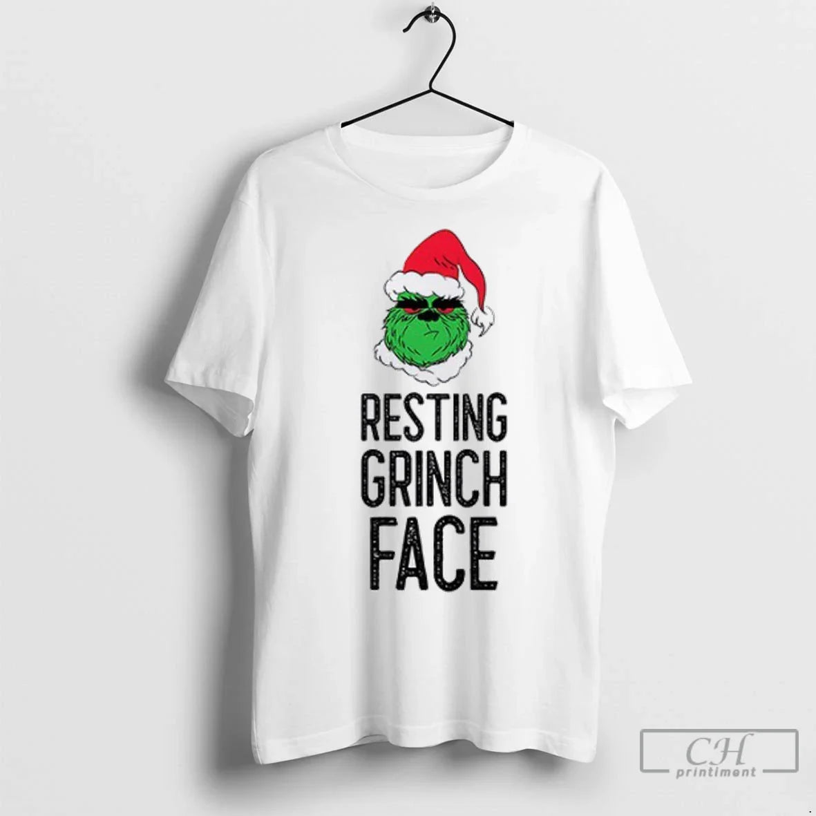 Premium Resting Grinch Face Tank Top Retro Style
