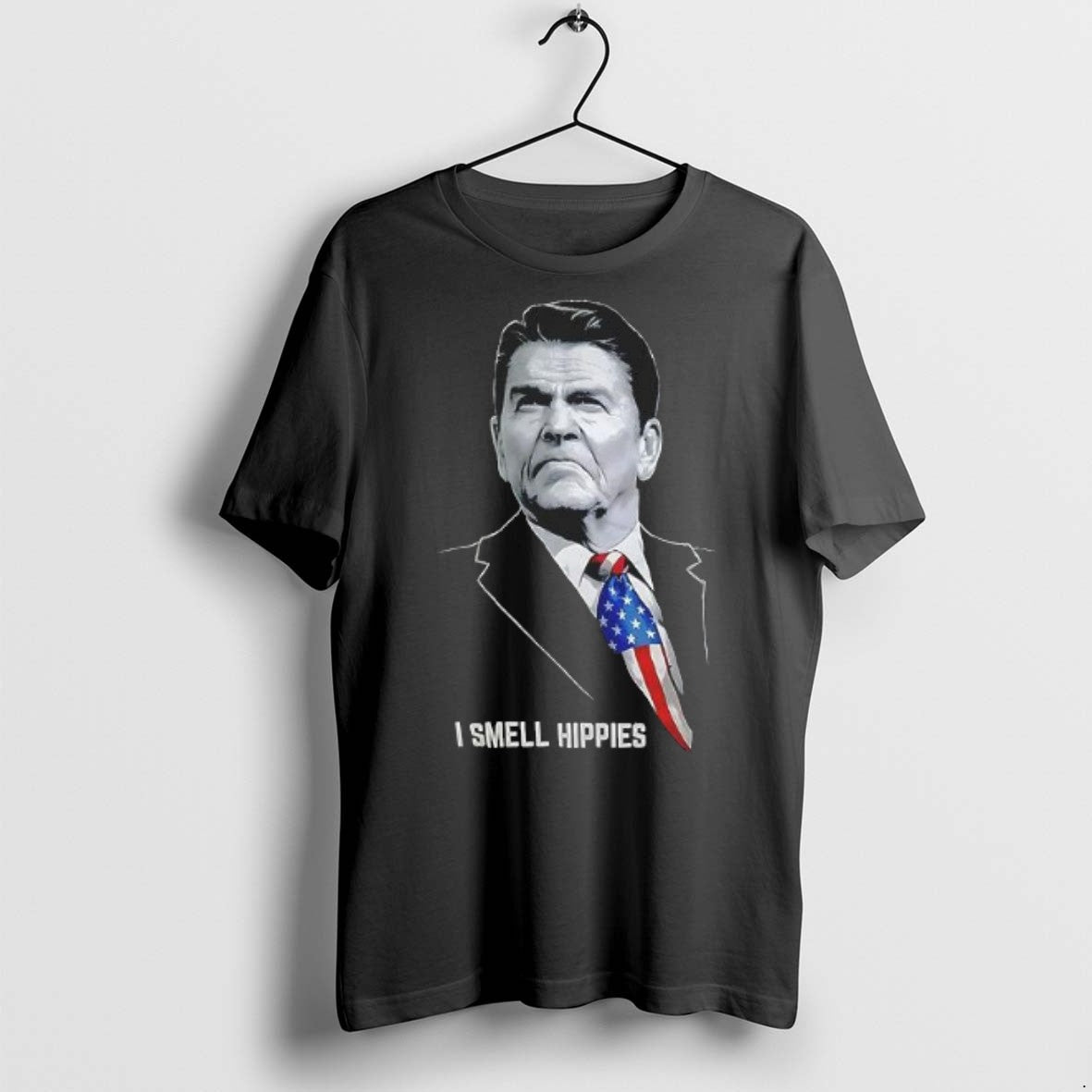 Premium Ronald Reagan I Smell Hippies T Shirts Shirt Premium Merch