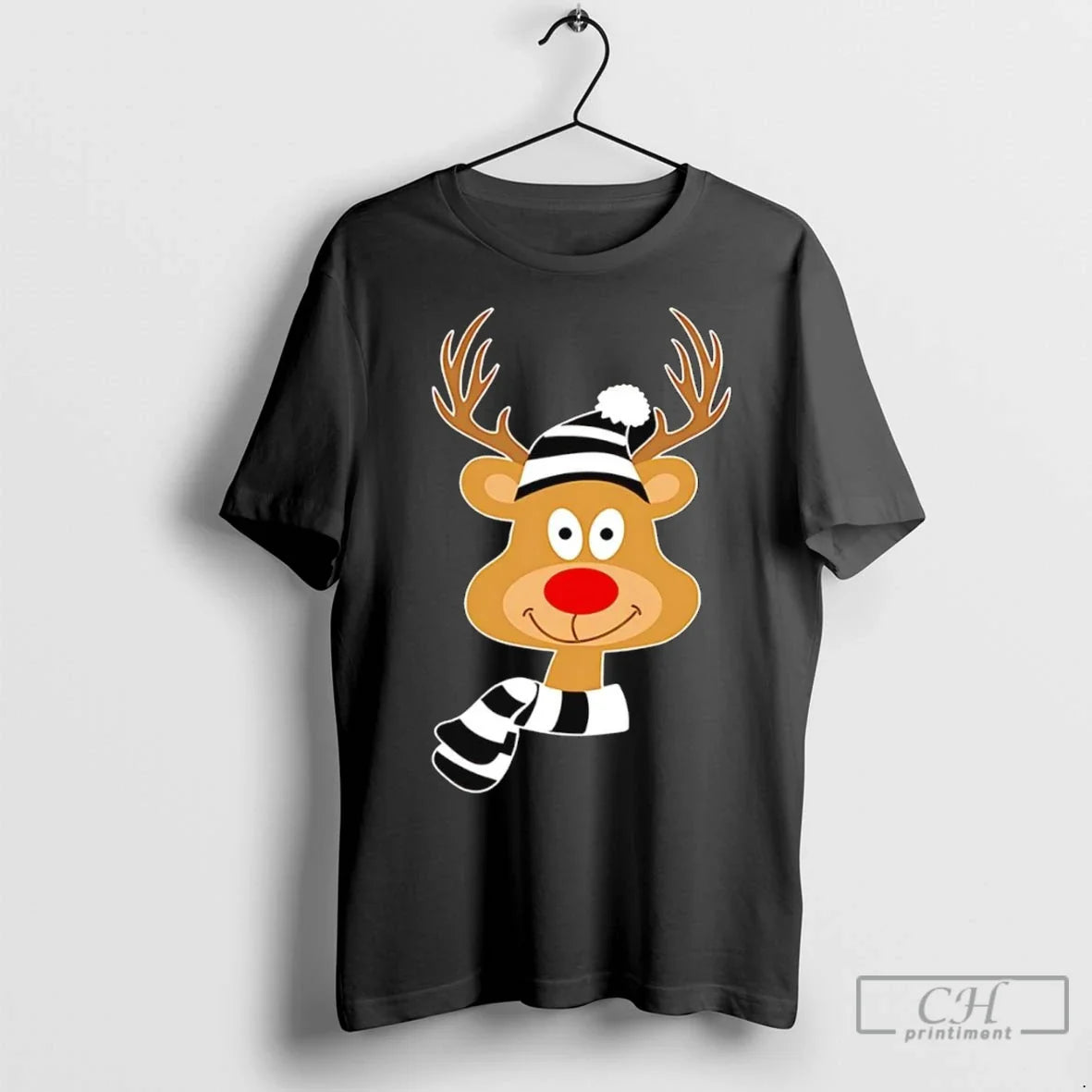 Premium Rudolph Red Nose Reindeer Hoodie Stylish Outfit