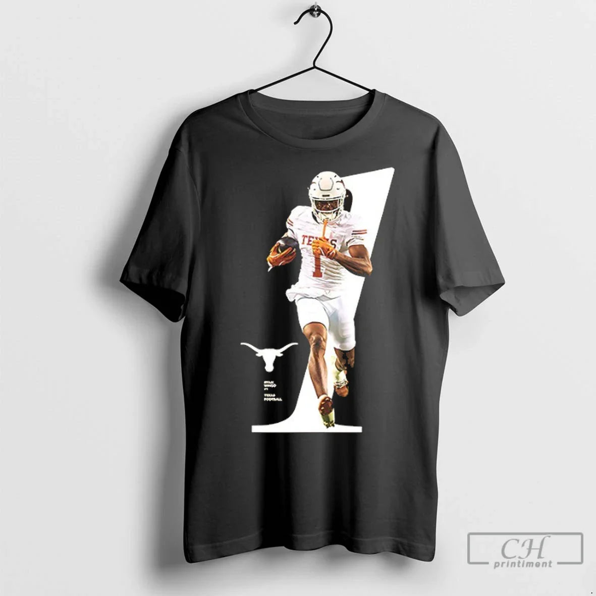Premium Ryan Wingo Number 1 Texas Longhorns Football Breakthrough Tee