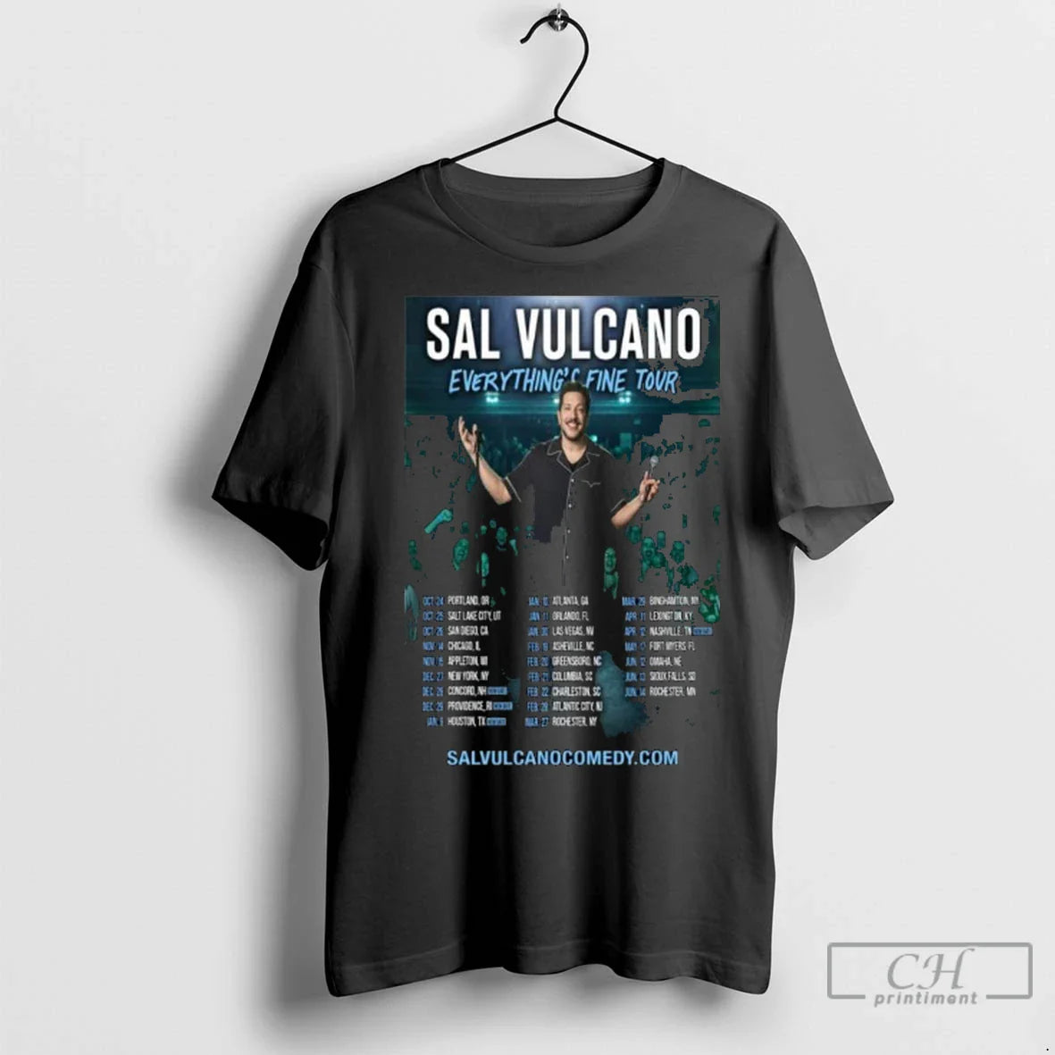 Premium Sal Vulcano Everythings Fine Tour 2025 2026 Long Sleve TShirt