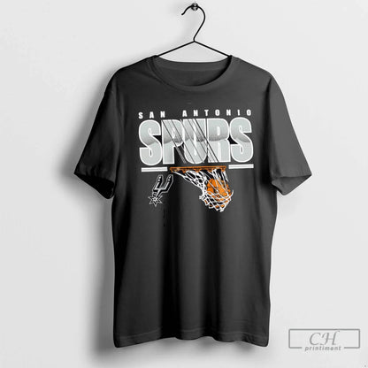 Premium San Antonio Spurs Black Hoop Dreams Basketball Tee Exclusive
