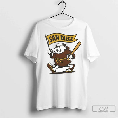 Premium San Diego Padres Swinging Friar Parade 2025 Postseason Tank