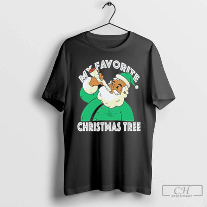 Premium Santa Claus Weed My Favorite Tree Sweatshirt Elegant Gift