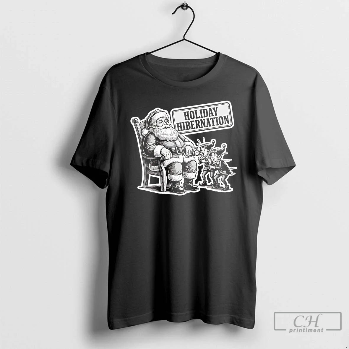 Premium Santa Holiday Hibernation Tee Vintage Fashion