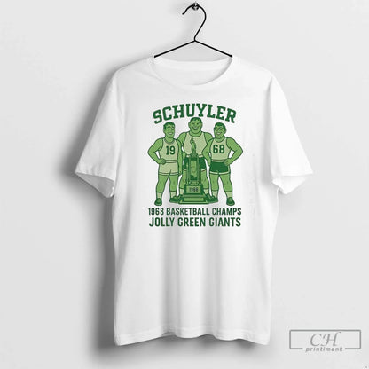 Premium Schuyler Jolly Green Giants Basketball Champs 1968 Tank Top