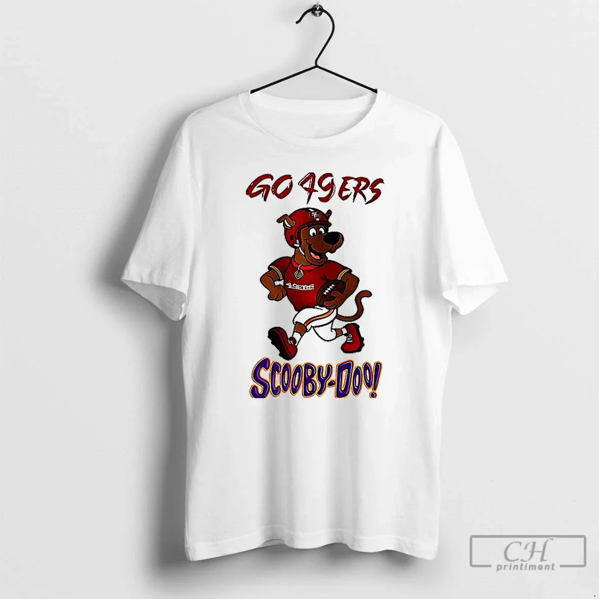 Premium Scooby Doo X San Francisco 49Ers Fooball Go 49Ers Shirts T