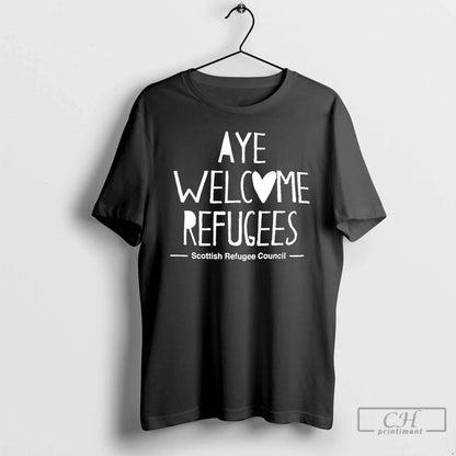 Premium Scottish Refugee Council Aye Welcome Refugees Shirt Unique