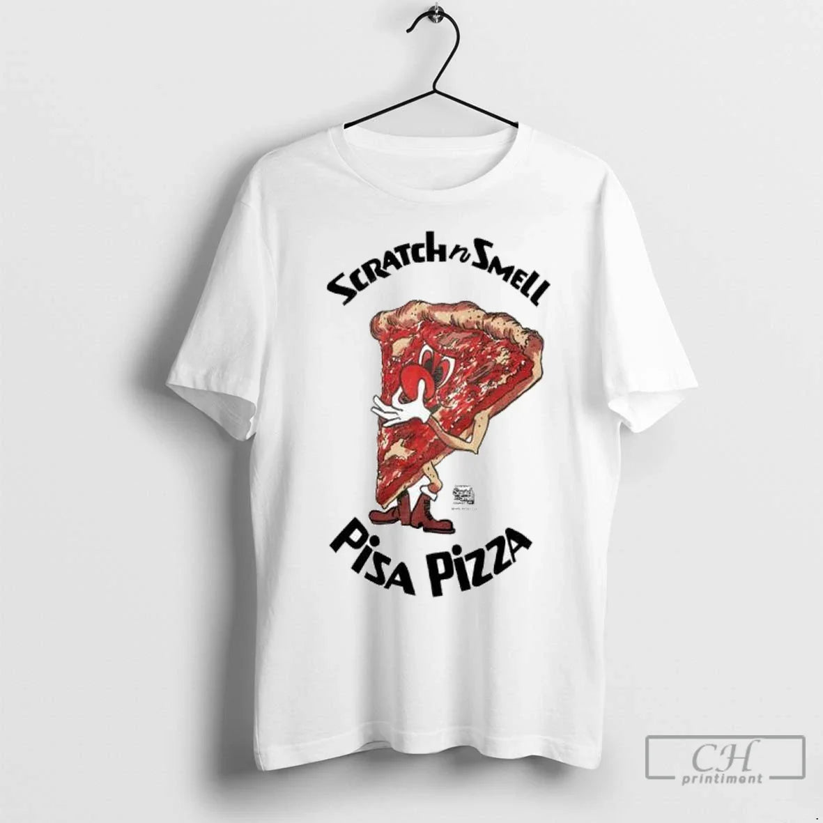 Premium Scratchn Smell Mel Pizza Pisa Tee Stylish Collection