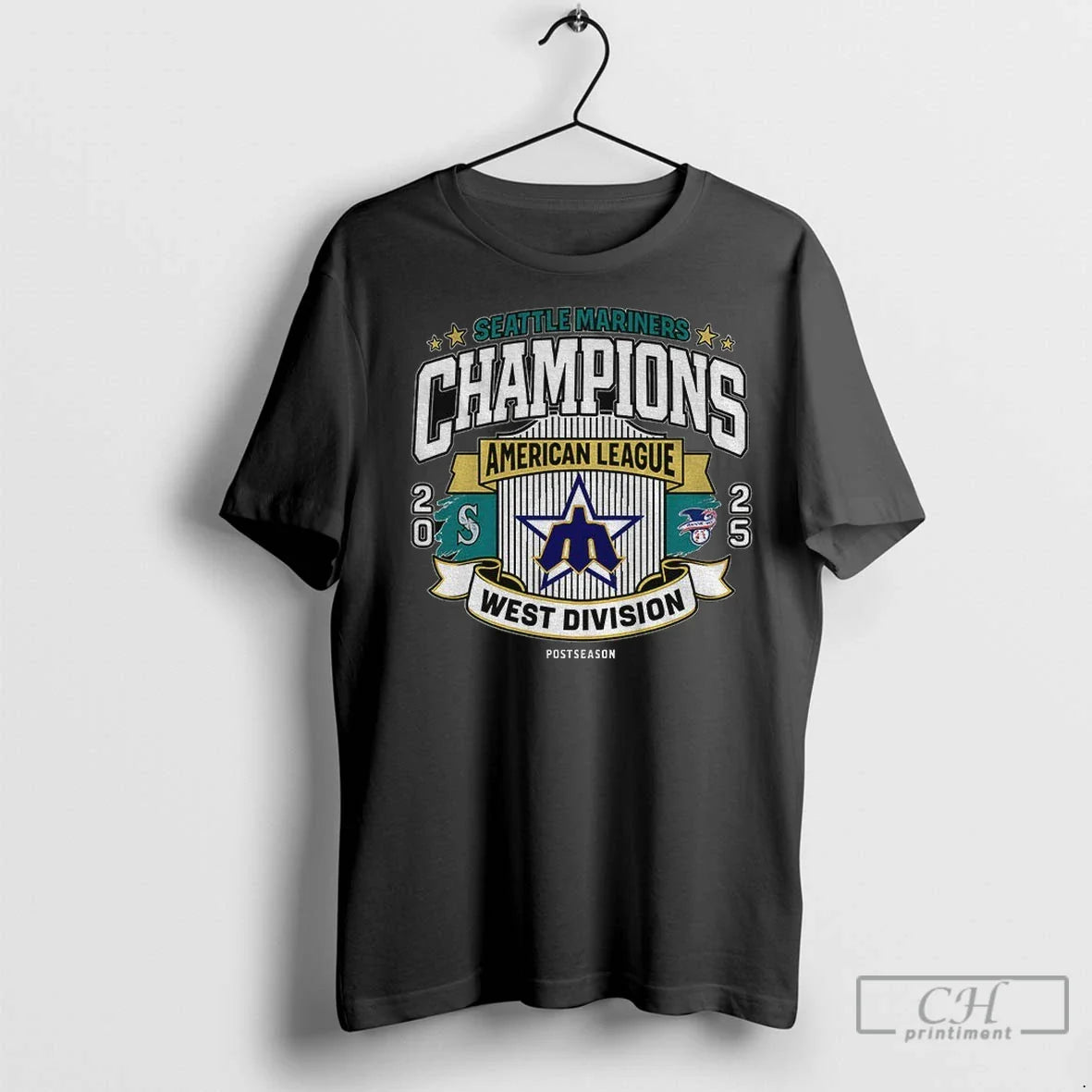 Premium Seattle Mariners 4X Al West Division Champions 2025