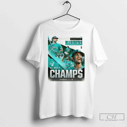Premium Seattle Mariners Al West Champions 2025 Player Sweatshirt