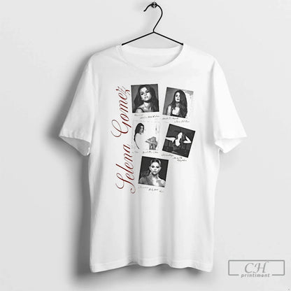 Premium Selena Gomez Revival Washed Photo T Shirts Long Sleeve