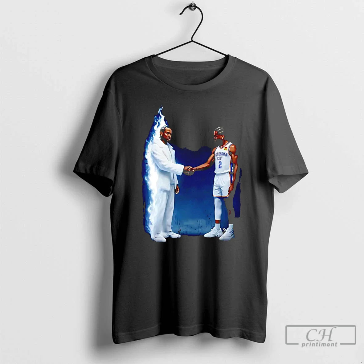 Premium Shai Gilgeous Alexander Okc Thunder Shake Hands Angels Hoodie
