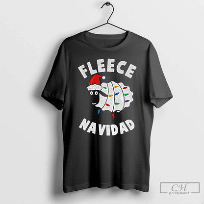 Premium Sheep Santa Fleece Navidad Merry Shirt Retro Style