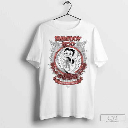 Premium Shreddy Boo Gonna Cut You Up Wreath Red Roses Shirt Elegant