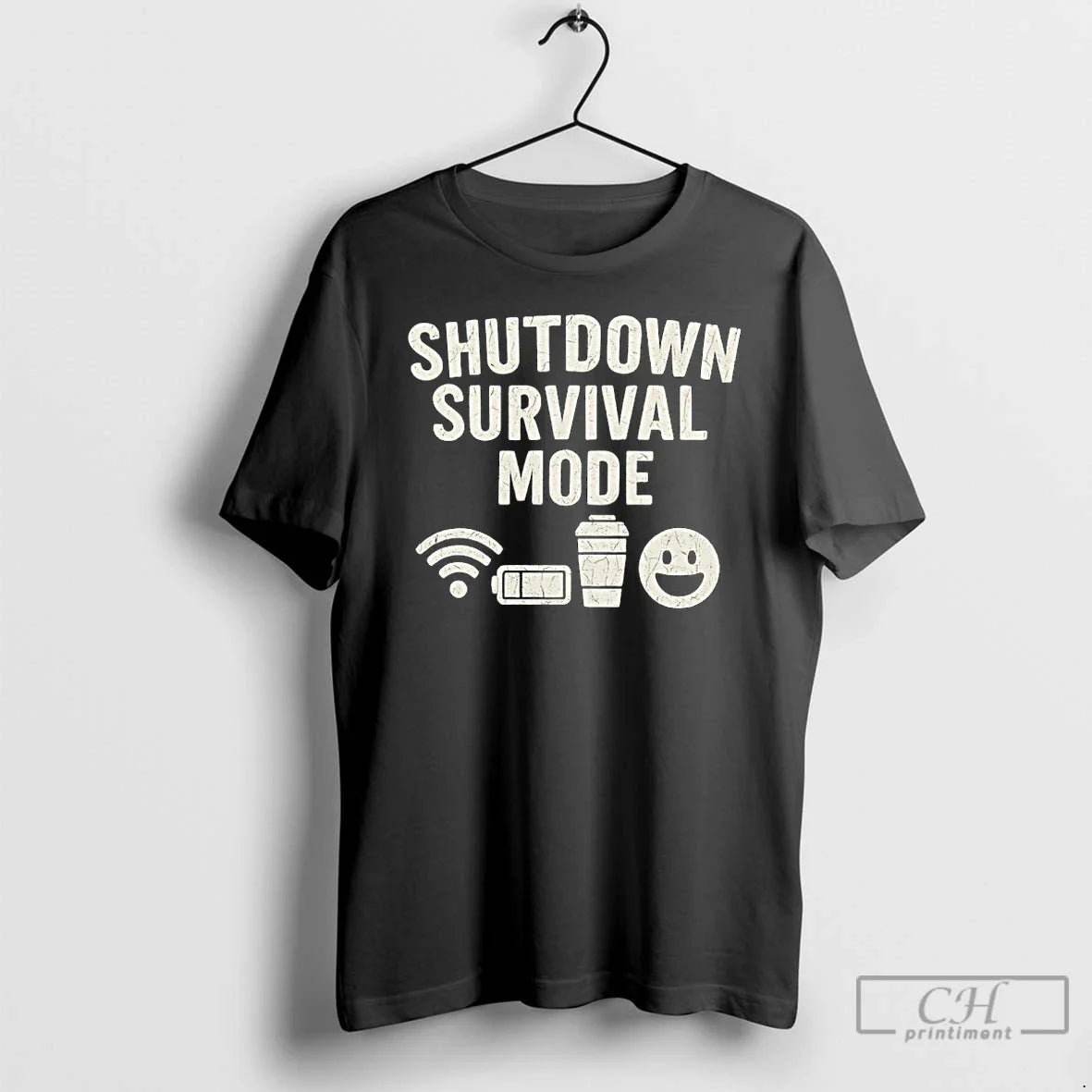 Premium Shutdown Survival Mode Government Shutdown 2025 T Shirts