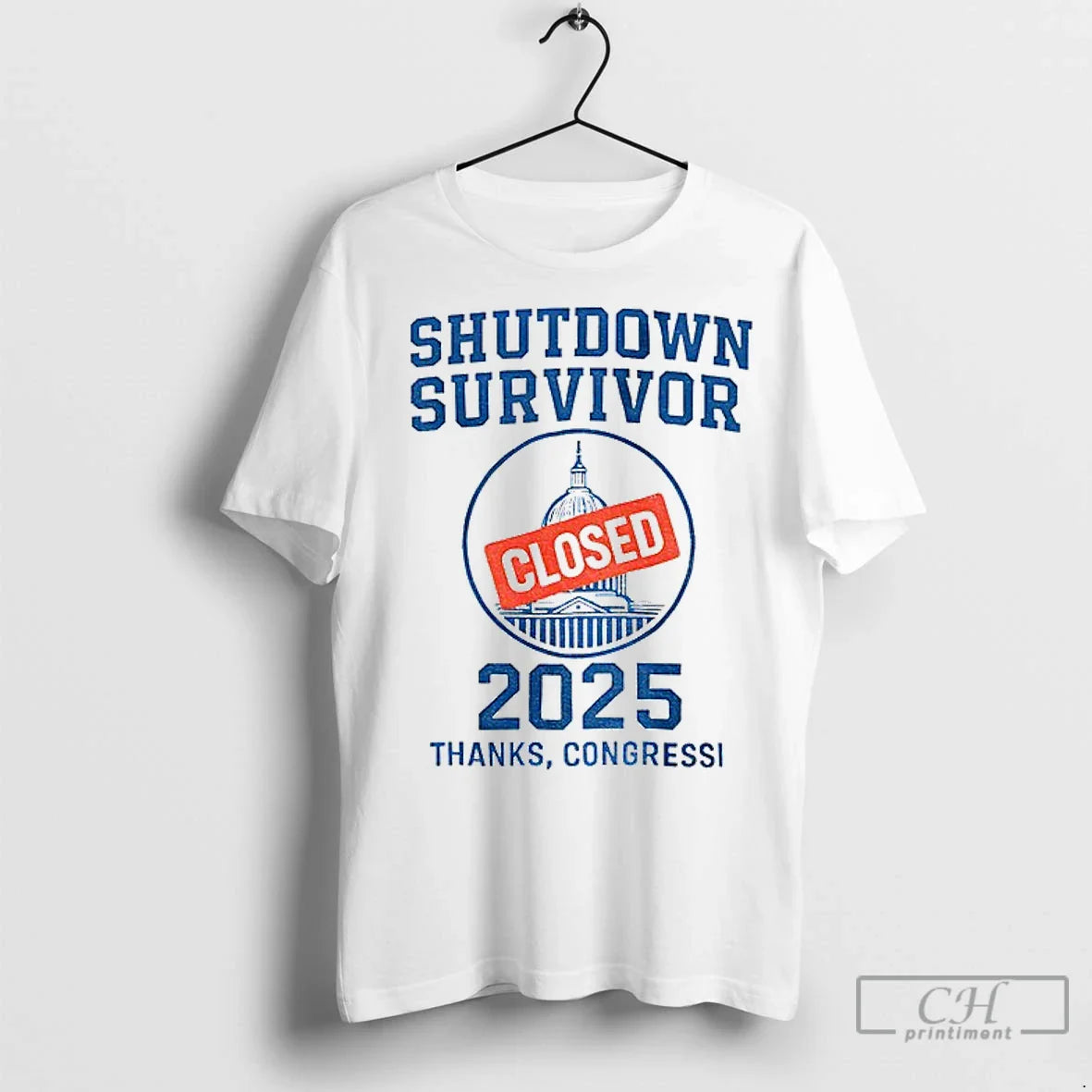 Premium Shutdown Survivor White House Closed 2025 Tee Stylish Design