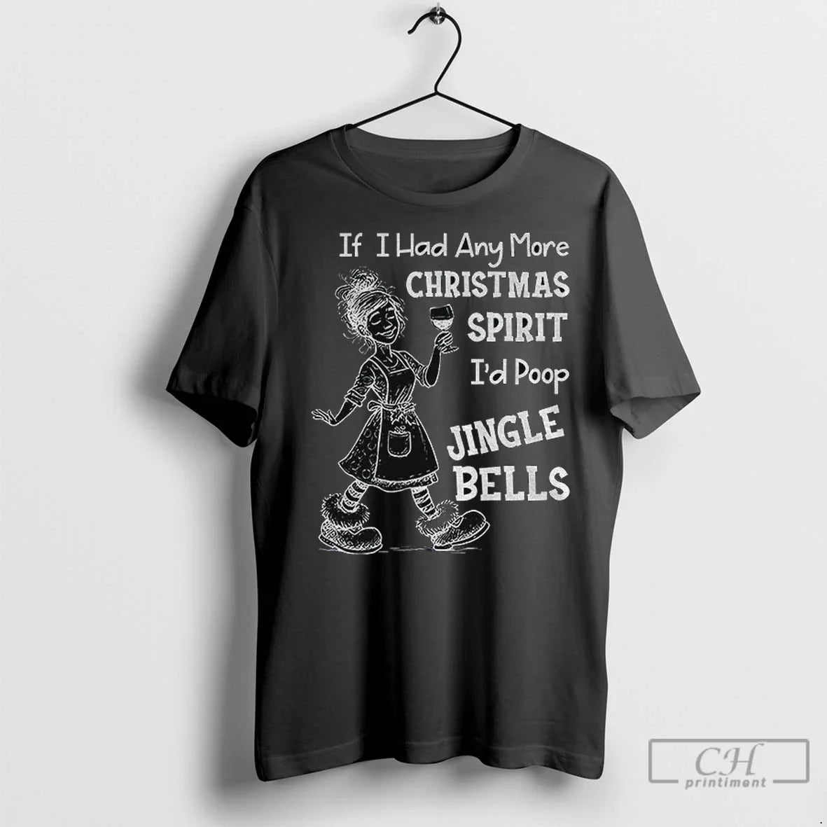 Premium Skeleton If I Had Any More Spirit Id Poop Jingle Bells Hoodie