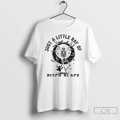 Premium Skeleton Just Little Ray Pitch Black Halloween T Shirts Shirt