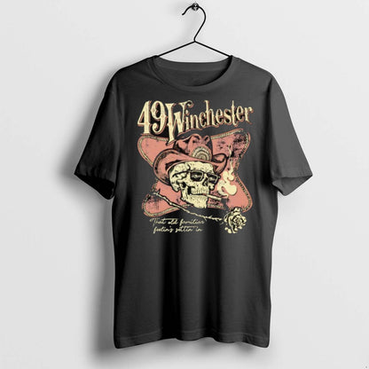 Premium Skull 49 Winchester That Old Familiar Feelins Settin T Shirts