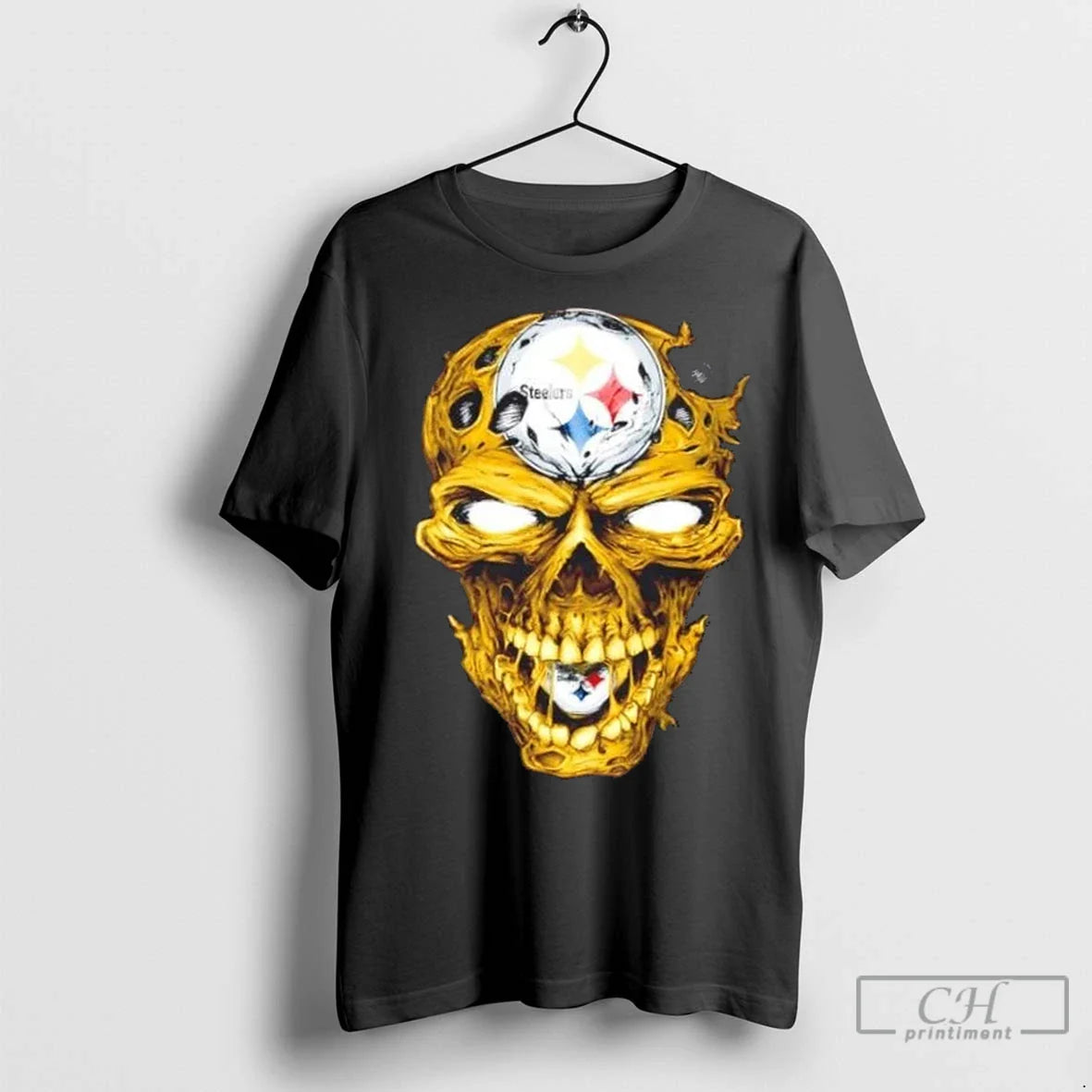 Premium Skull Horror X Pittsburgh Steelers Football Tee Vintage Merch