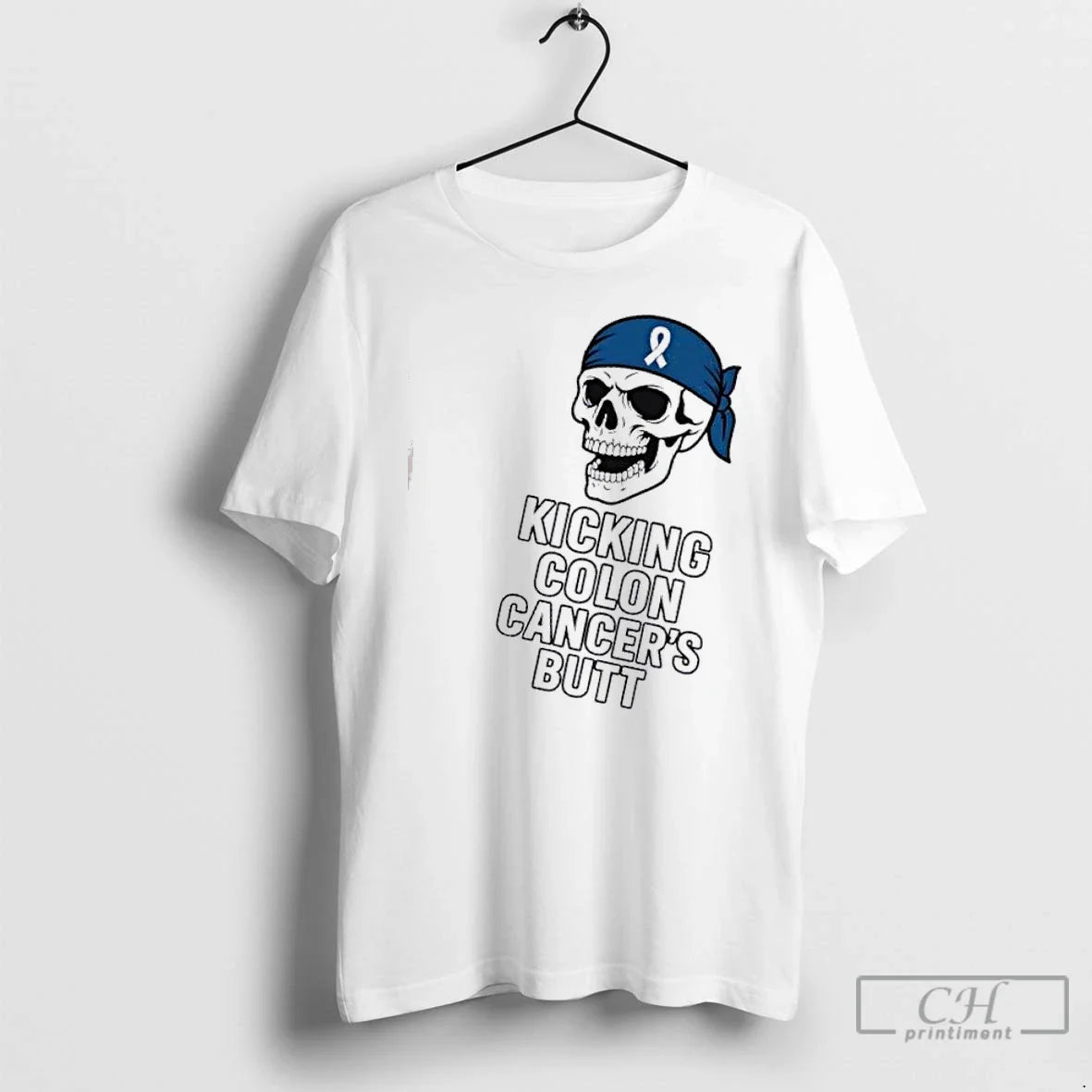 Premium Skull Kicking Colon Cancers Butt Tank Top Modern Style