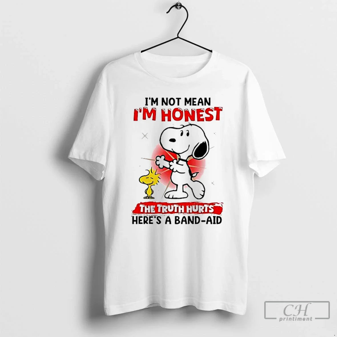 Premium Snoopy Im Not Mean Im Honest Truth Hurts Heres Bandaid Tank