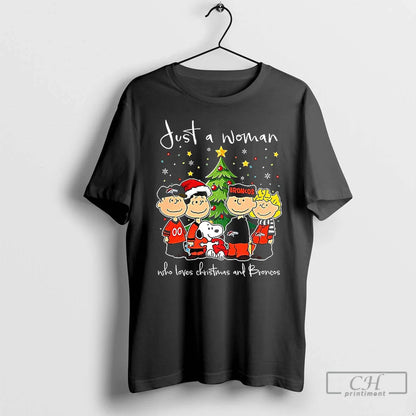 Premium Snoopy Noel Denver Broncos Just Tree 2025 T Shirts Long