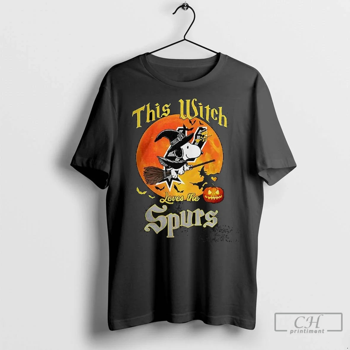Premium Snoopy This Witch Loves San Antonio Spurs Halloween Shirt