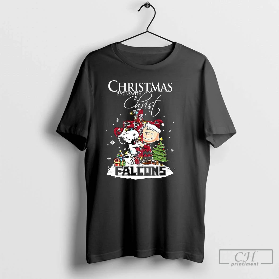 Premium Snoopy And Charlie Brown X Atlanta Falcons Begins Christ