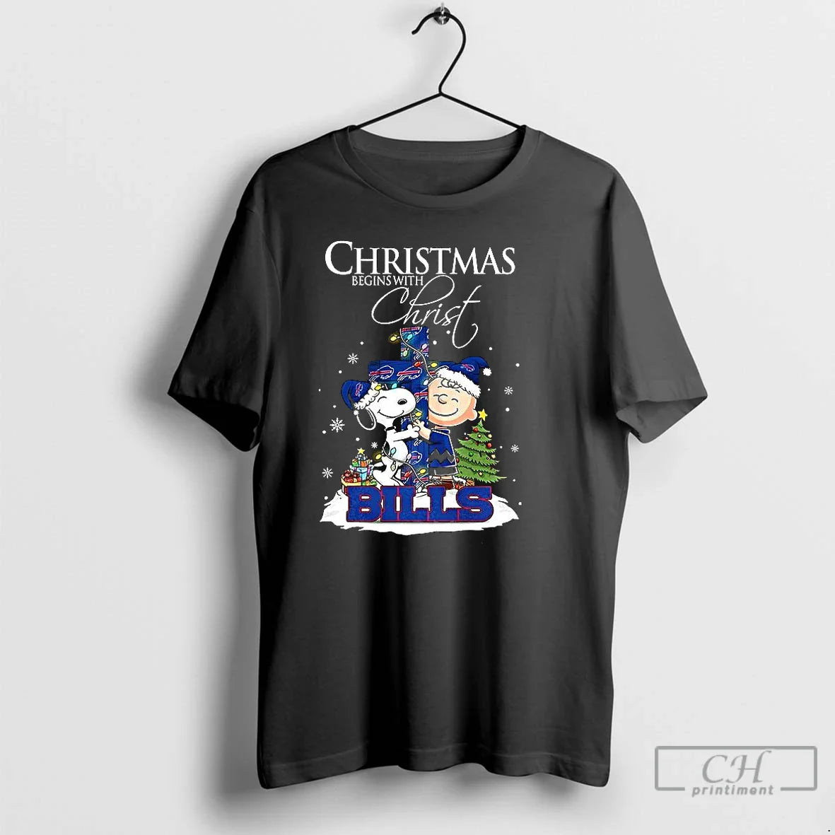 Premium Snoopy And Charlie Brown X Buffalo Bills Begins Christ Cross