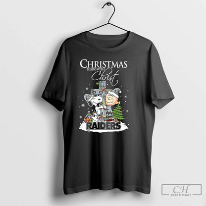 Premium Snoopy And Charlie Brown X Las Vegas Raiders Begins Christ