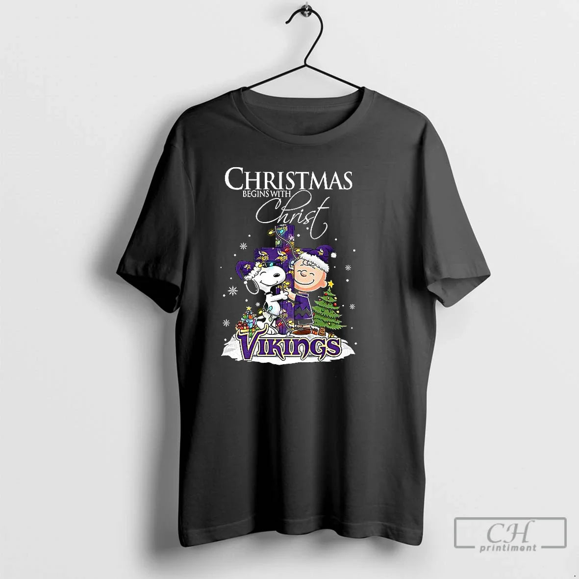 Premium Snoopy And Charlie Brown X Minnesota Vikings Begins Christ