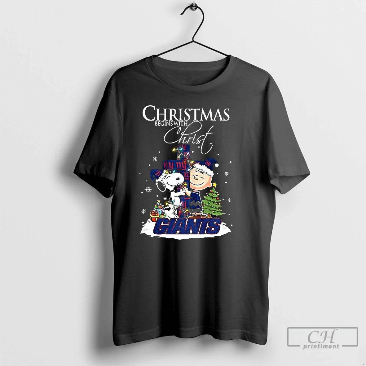 Premium Snoopy And Charlie Brown X New York Giants Begins Christ