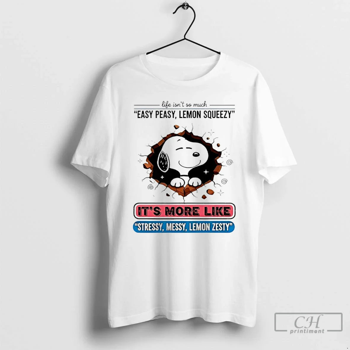 Premium Snoopy Life Isnt So Much Easy Peasy Lemon Squeezy Its More