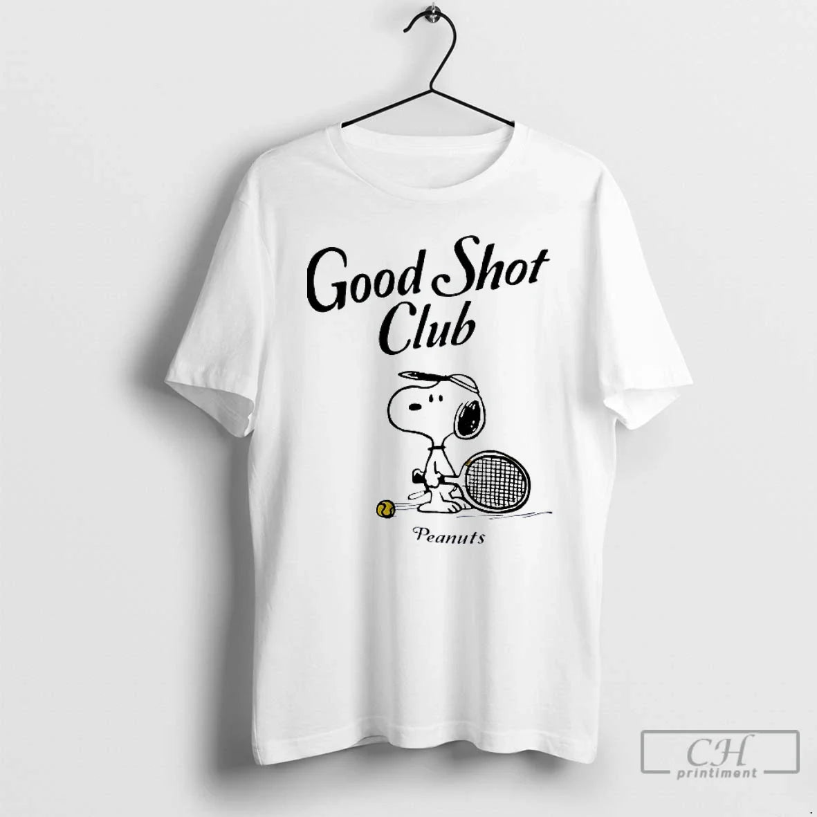 Premium Snoopy Tennis Good Shot Club TShirt Premium Apparel