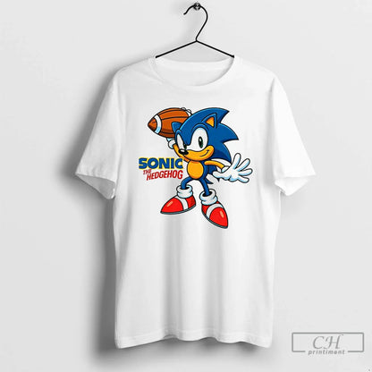 Premium Sonc Hedgehog Football Hoodie Elegant Look